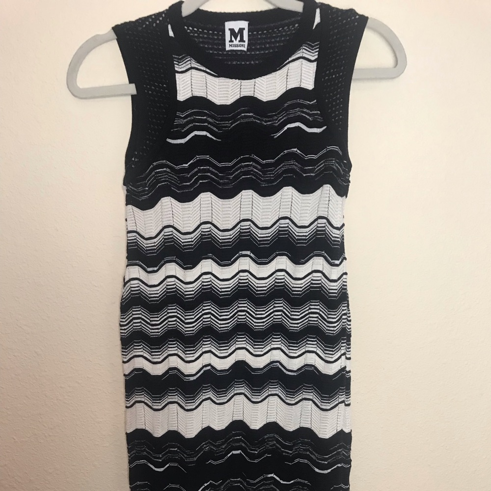 Missoni black & white knit dress